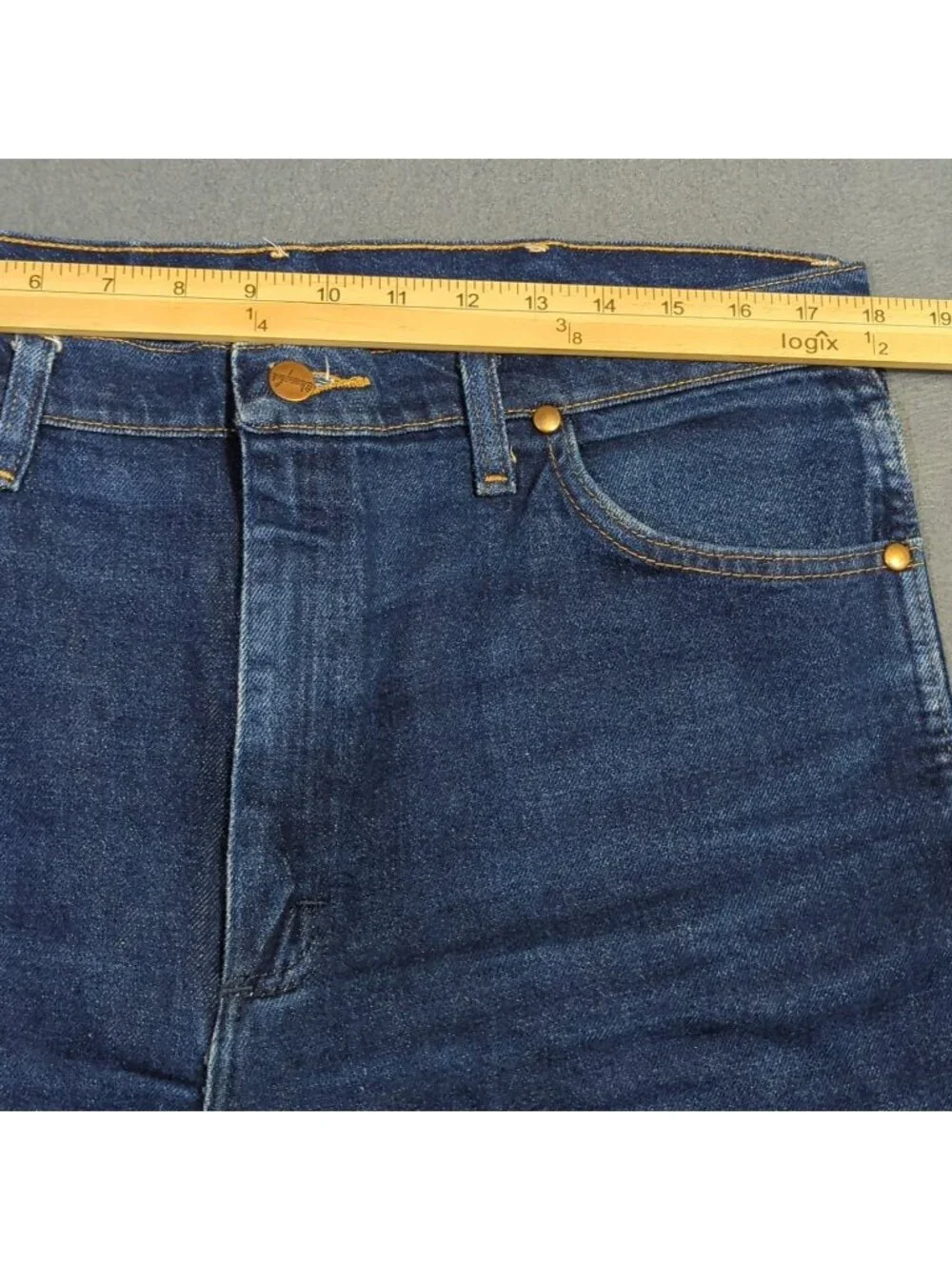 Wrangler Jeans Men's 36x32 Fits 36x31 Blue 937STR Slim Fit Cowboy Rodeo